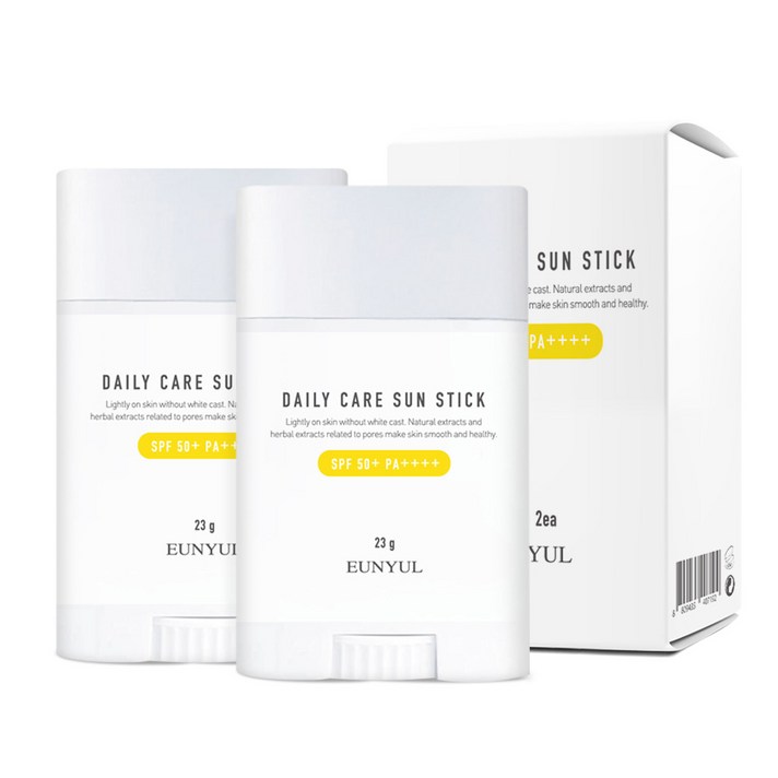 은율 데일리 케어 선스틱 SPF 50+ PA++++, 23g, 2개