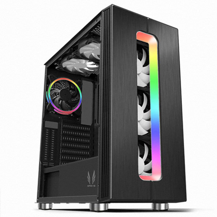 쓰리알시스템 S700CP RGB Espresso CT PC케이스 미들타워, 단일 상품