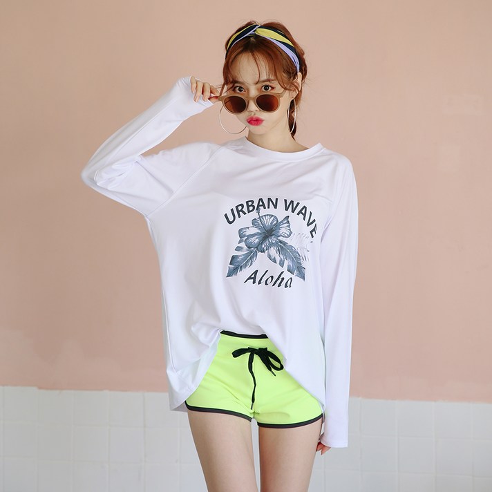 벤디스 여성용 오버핏 모히또 래쉬가드 상의 C280