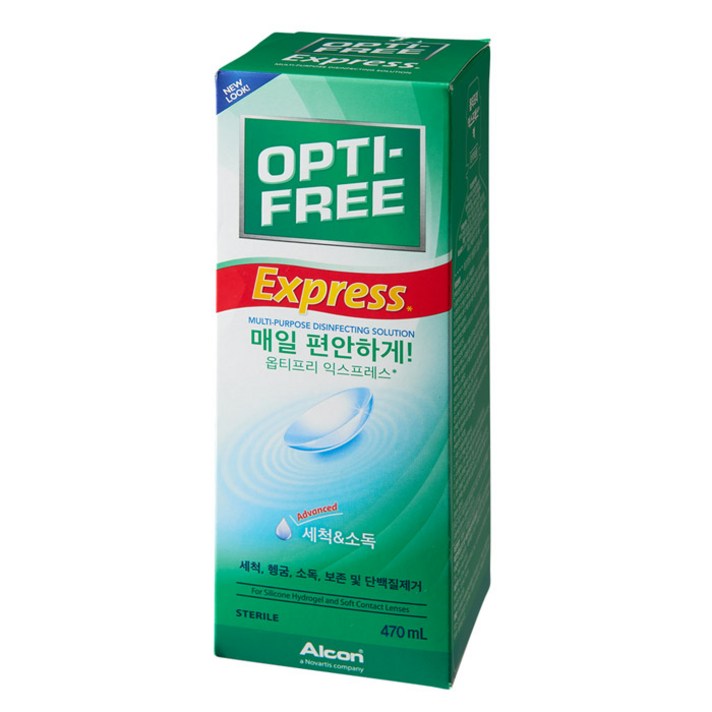 옵티프리 익스프레스 렌즈세정액, 470ml, 1개