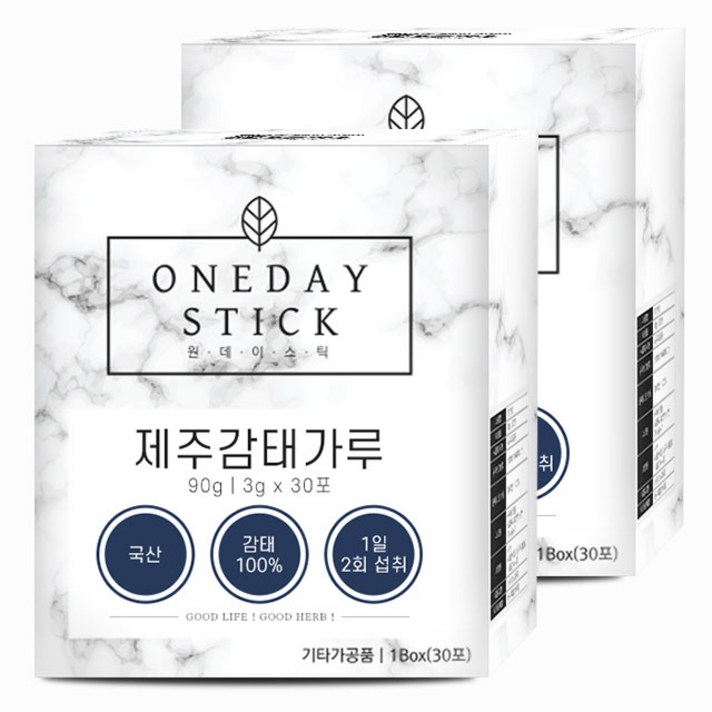 굿허브 원데이스틱 제주 감태 분말 가루 스틱 30p, 90g, 2개