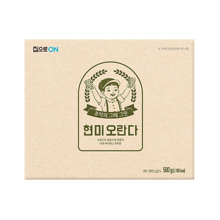 청정원 추억의 전통강정 집으로ON 현미오란다 20p, 500g, 1개