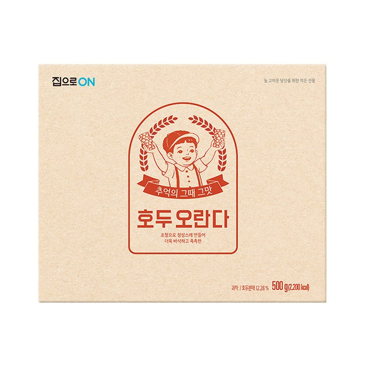 청정원 추억의 전통강정 집으로ON 호두오란다 20p, 500g, 1개