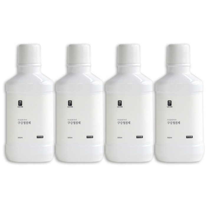 생활공작소 구강청결제, 500ml, 4개