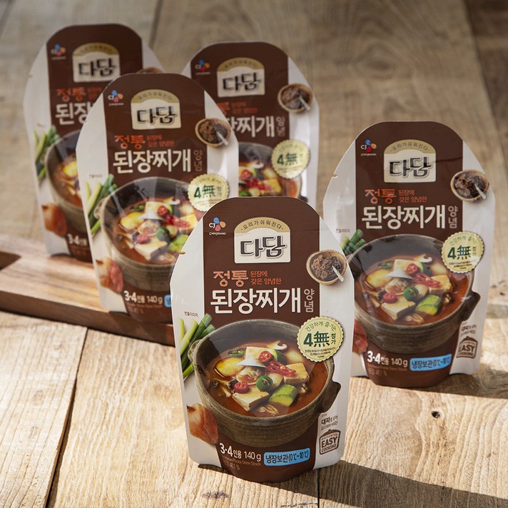 다담 정통 된장찌개 양념, 140g, 5개
