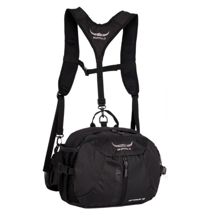 버팔로 옵티멈숄더 등산 힙색 10L, 블랙