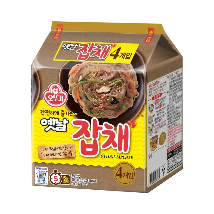 오뚜기 옛날잡채 멀티 75g, 4개