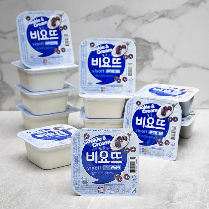 서울우유 비요뜨 쿠키앤크림 요구르트, 136g, 12개