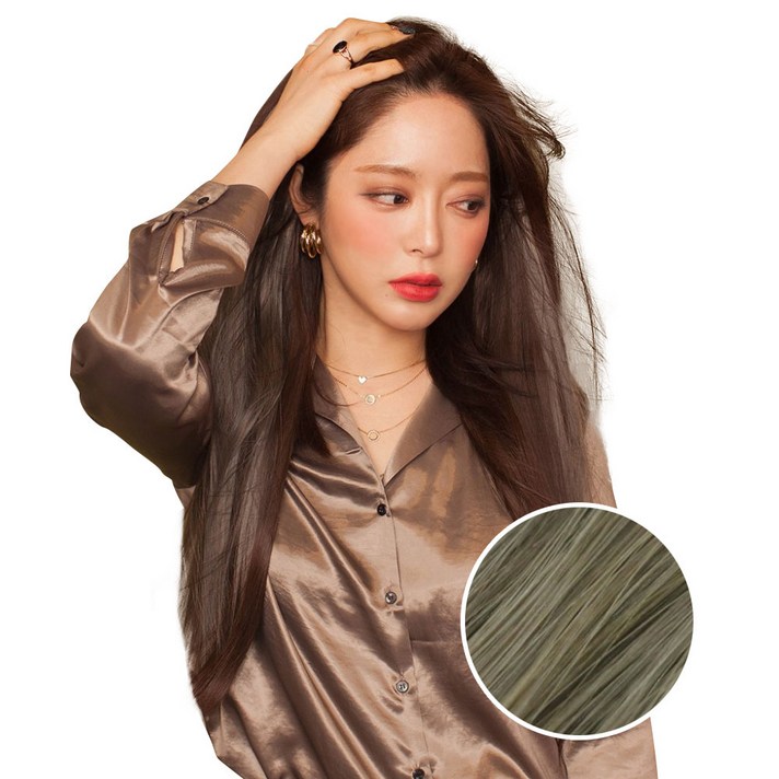 가발매니아 스트레이트 퍼트널컬러 붙임머리, 스톤머쉬룸, 3개