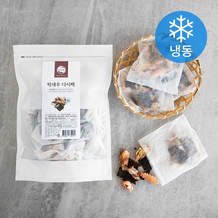 조혜정의멸치연구소 딱새우 다시팩 (냉동), 17g, 10팩