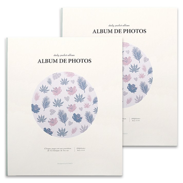 투영디자인 4 x 6 포토앨범 160포켓 2p, 크림, 40매