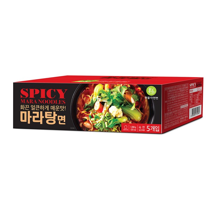 이가자연면 마라탕면, 218g, 5개