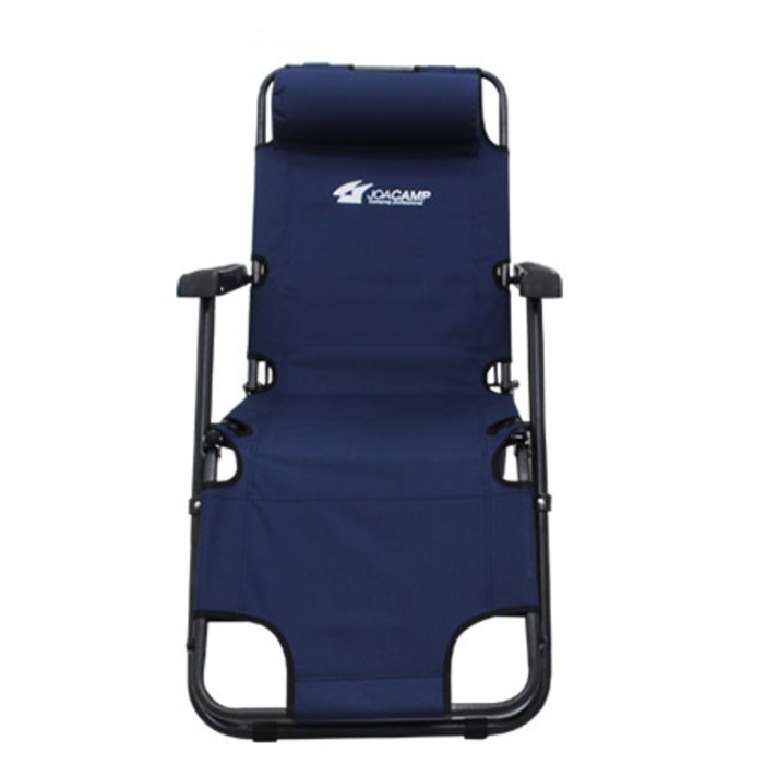 조아캠프 3단 침대 캠핑의자 대형, 네이비[CC072], 1개
