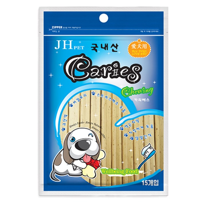 카리에스 애견 치약껌, 분유치즈맛, 1팩