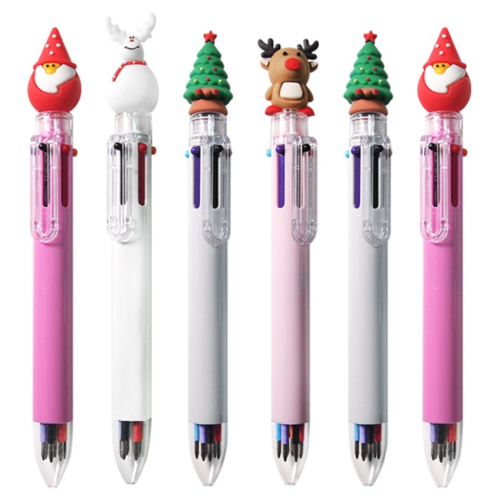 투영 X MAS 6색 볼펜 0.7mm, 랜덤 발송, 6개