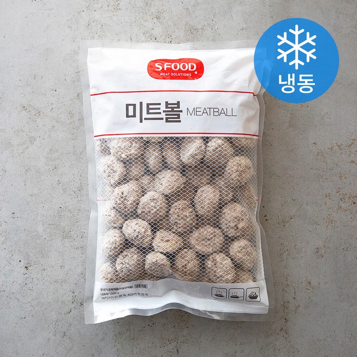 에쓰푸드 미트볼 (냉동), 1000g, 1개