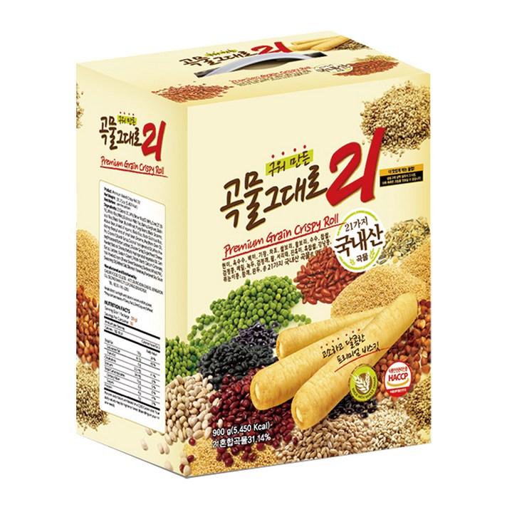 곡물그대로21 크리스피롤, 900g, 1개