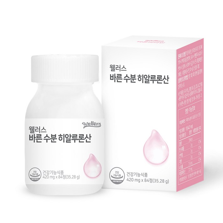 웰러스 바른 수분 히알루론산, 84정, 1개