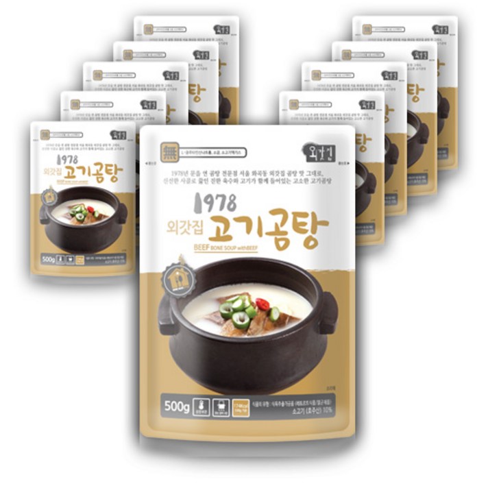1978 외갓집 고기곰탕, 500g, 10개입