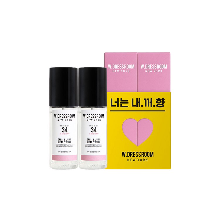 더블유드레스룸 너는내꺼향 드레스퍼퓸 S2 70ml, No 34 올웨이즈 해피, 2개