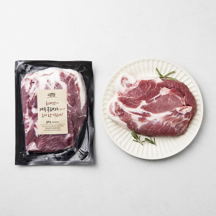 몬트락 제주 흑돼지 목심 구이용 (냉장), 300g, 1개