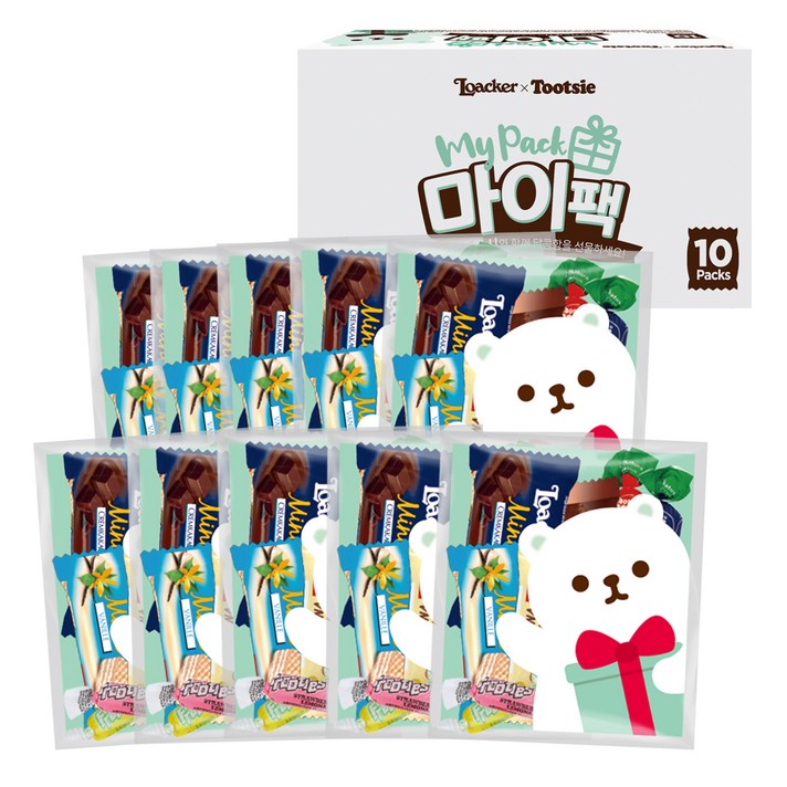 로아커 투시 마이팩 시즌3 과자 59g, 과자 7종, 10개