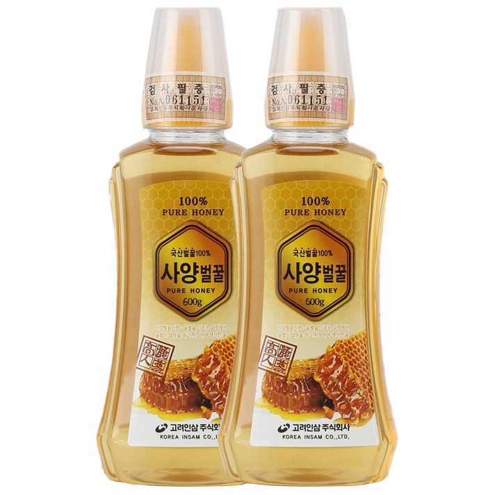 고려인삼 사양 벌꿀, 600g, 2개