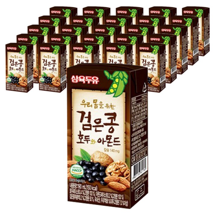 삼육두유 검은콩 호두와 아몬드, 190ml, 96개