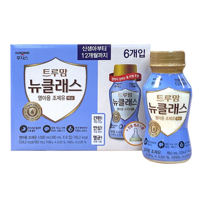 일동후디스 트루맘 뉴클래스 액상분유 1단계 180ml, 6개입, 1개