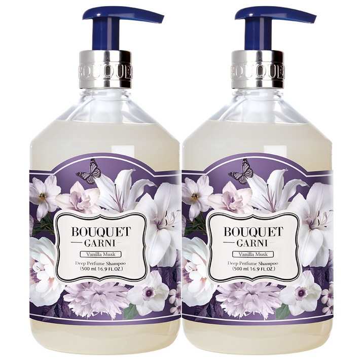 부케가르니 딥퍼퓸 샴푸 바닐라머스크, 500ml, 2개