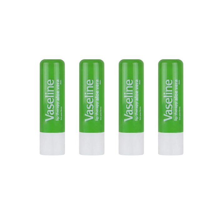 바세린 립테라피 스틱 4.8 g, 알로에베라, 4개