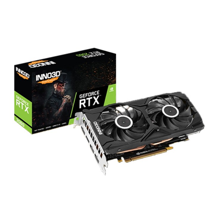 INNO3D 지포스 RTX 2060 D6 6GB Gaming O.C 백플레이트 그래픽카드 INNO3D RTX2060 X2