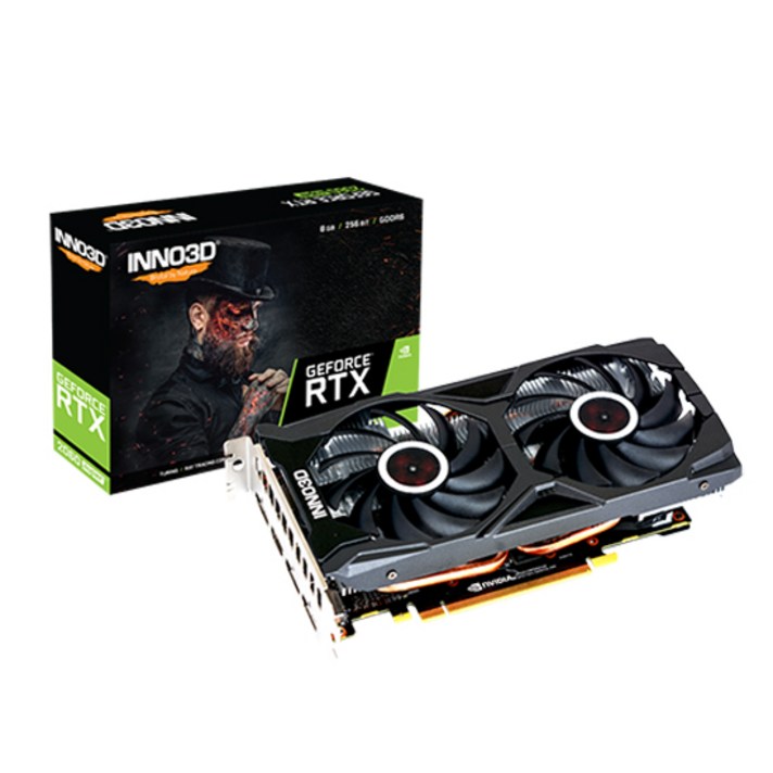 INNO3D 지포스 RTX 2060 SUPER D6 8GB O.C 백플레이트 그래픽카드 INNO3D RTX2060 X2