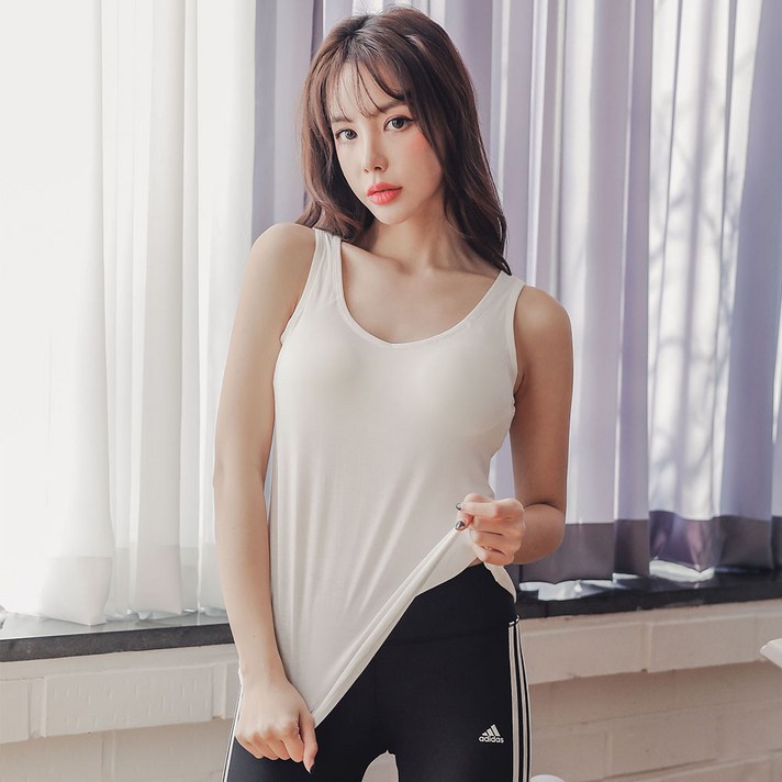글램공감 스탠다드 모달 스포츠 브라 캡 나시 런닝타입