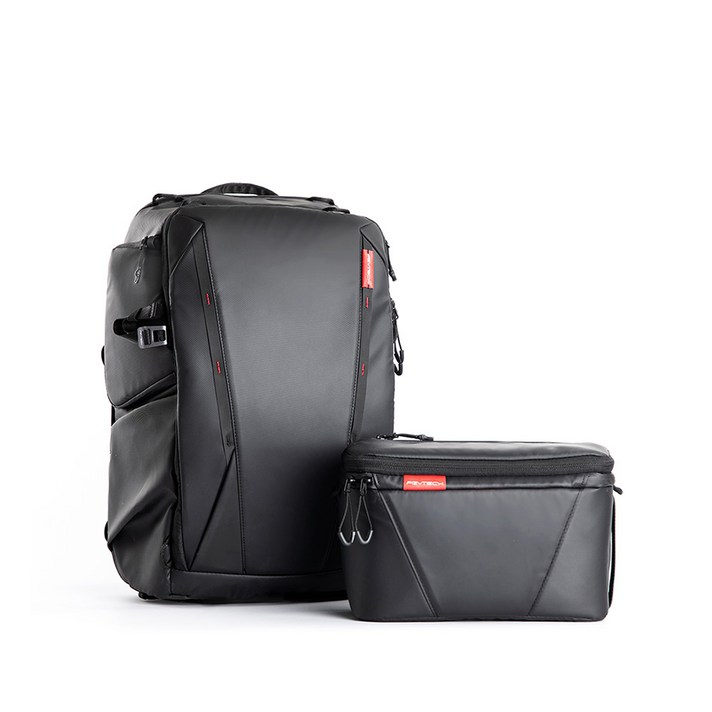 피지와이텍 OneMo 카메라 백팩 25L + 숄더백, Black