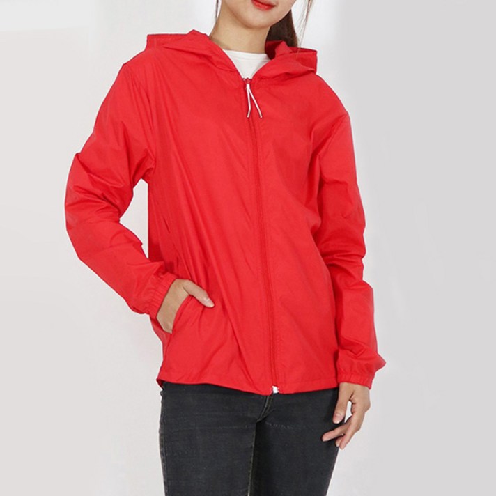 워크맨 현장용 K 경량바람막이 WK-186, 빨강