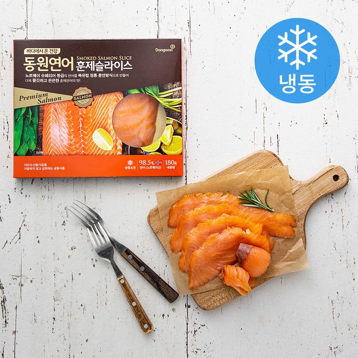 동원 훈제연어 슬라이스 (냉동), 180g, 1개