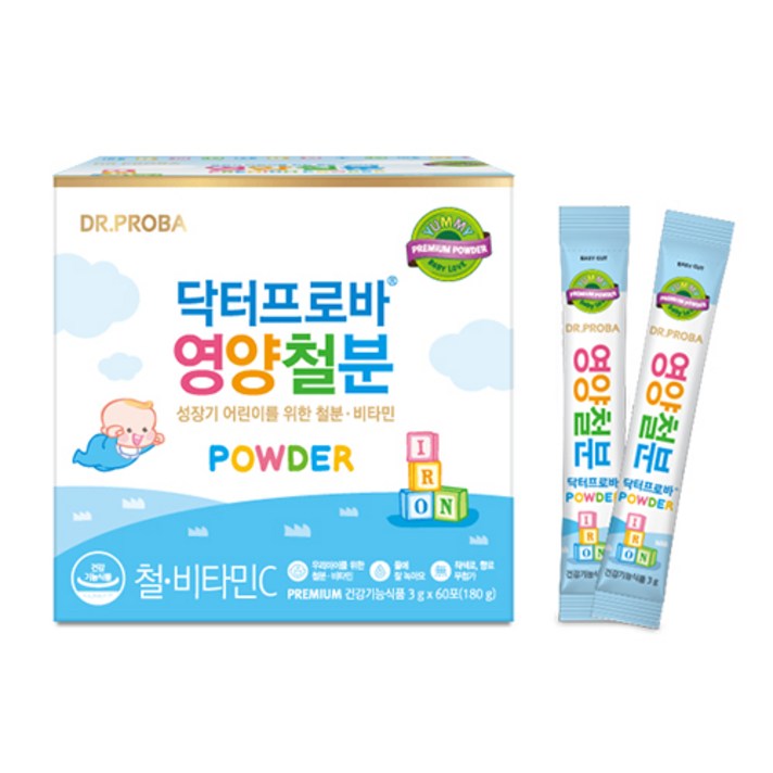 닥터프로바 어린이 영양 철분, 3g, 60개