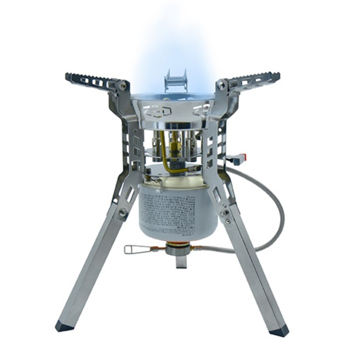 제드 낚시 캠핑 강염 기가 데블 3구 파워 호스 버너 스토브, 1개