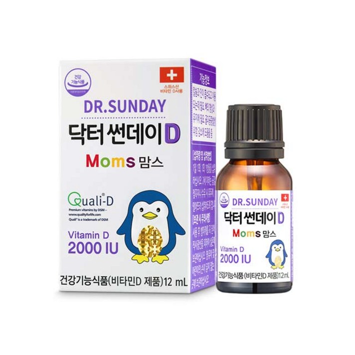 닥터썬데이D 맘스 비타민D 2000IU, 12ml, 1개