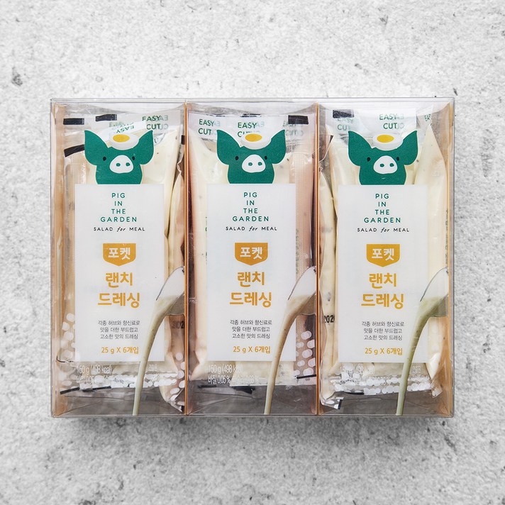 피그인더가든 랜치 드레싱, 25g, 18개