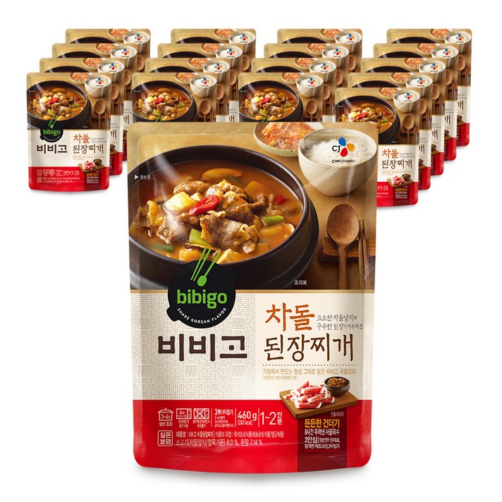 비비고 차돌된장찌개 460g, 18개