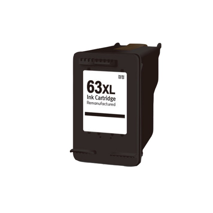 HP 호환 480매 대용량 비정품 잉크 HP63XL F6U64AA, 검정, 1개