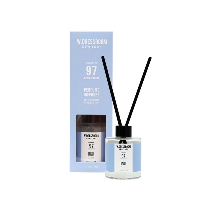 더블유드레스룸 NEW 퍼퓸 디퓨저 120ml, No97 에이프릴 코튼