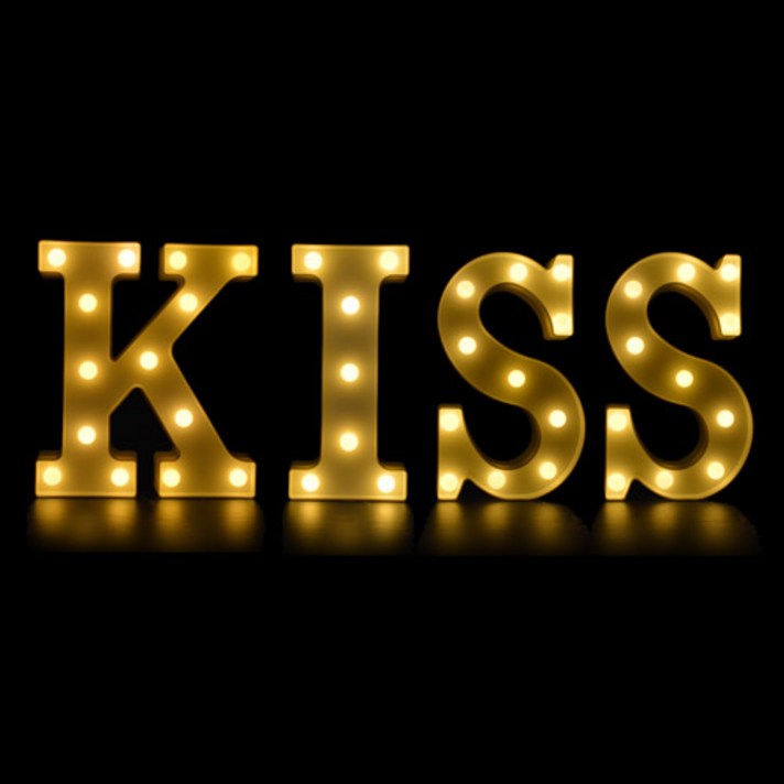 LED 나이트램프 무드등 알파벳 KISS