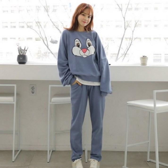 클릭앤미 여성용 주토피아 트레이닝 상하의 세트