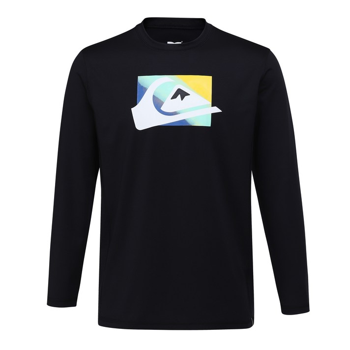 퀵실버 남성용 래쉬가드 상의 QA21RS122BLK