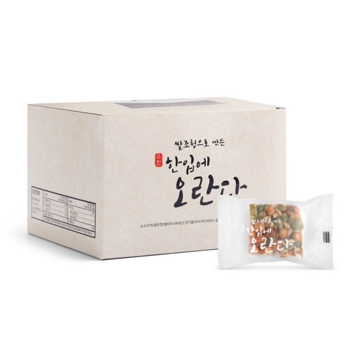 수진 쌀조청으로 만든 한입에 오란다 과자, 12g, 24개