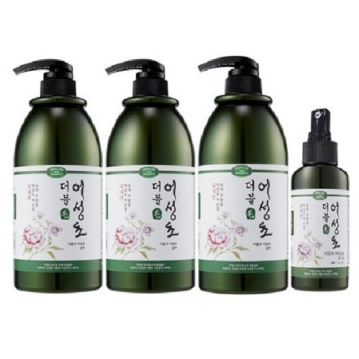 더블모 어성초샴푸 1000g x 3p + 헤어토닉 150ml 세트, 1세트