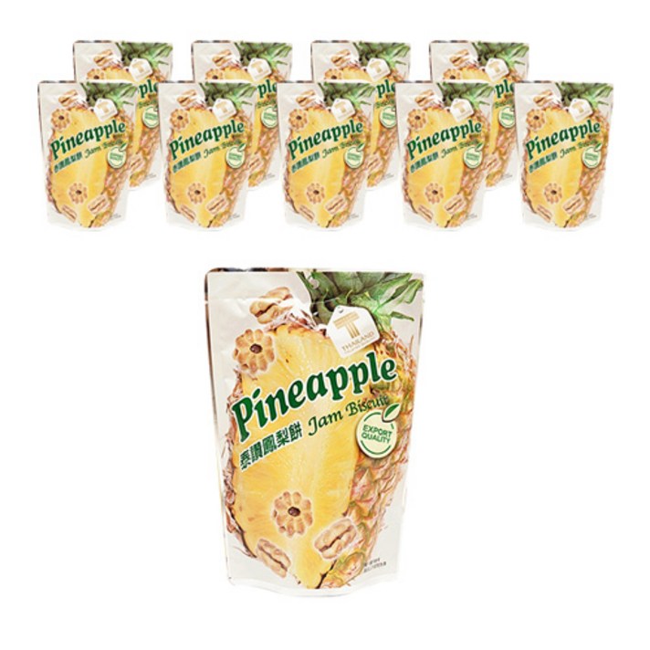 파인애플 잼 비스킷, 75g, 10개
